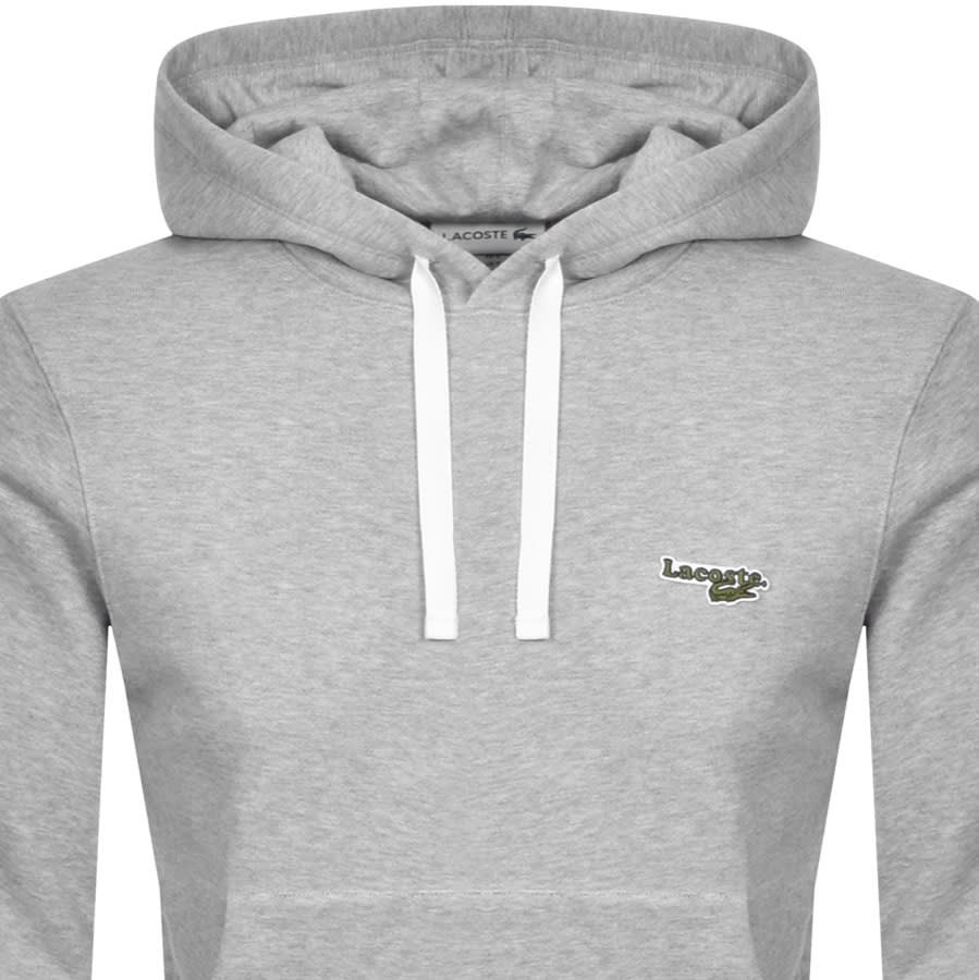 Alternative Image for ProductLacoste Logo Pullover Hoodie Grey2